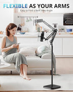 UBeesize iPad Stand Holder for Bed & Floor, Adjustable Tablet Mount - Image 2