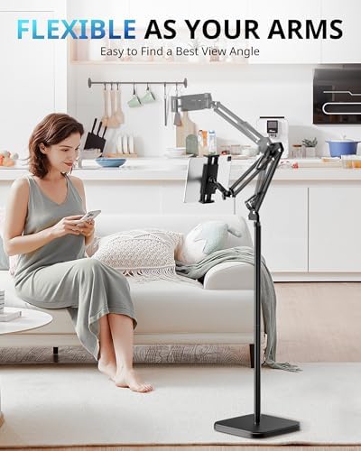 UBeesize iPad Stand Holder for Bed & Floor, Adjustable Tablet Mount - Image 2