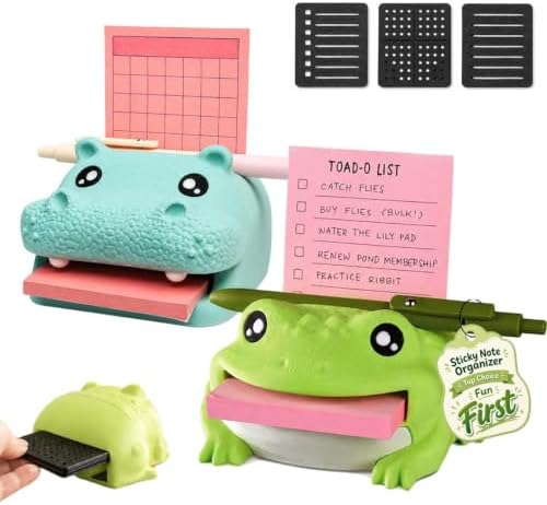 Note Toad Desk Organizer Sticky Note Holder With Three Templates by Porston