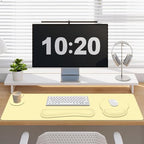 4 PCS Mouse Pad Desk Mat Protector, Keyboard Wrist Rest + Comfortable Mouse Pad with Wrist Rest +Coaster, Large Gaming Mousepad for Computer Laptop, 35.4" X 15.7" XXL Deskpad for Office Home I Yellow - Image 6