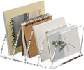 SANRUI Acrylic Desk Mails File Sorter Clear Letter Organizer Holder,4 Slot by SANRUI