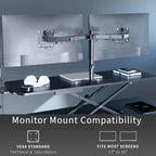 VIVO Black 48 in Standing Desk Converter with Monitor Stand, DESK-V048KB-M2 - Image 5