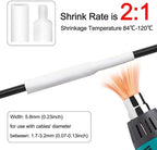 10 Pack Compatible with HSe-211 HSe211 5.8mm 0.23'' Heat Shrink Tube HS211 - Image 2