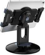 AboveTEK Retail Kiosk iPad Stand, 360° Rotating Commercial POS Tablet Stand, Fits 6"-13" (Screens) iPad mini Pro-Business Swivel Tablet Holder, for Store Office Reception Kitchen Desktop (Black) by AboveTEK