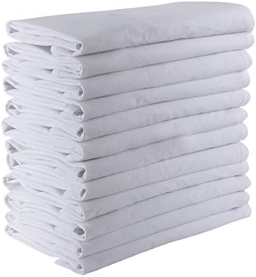 DG Collections 100% Cotton Flour Sack Towels – 24 Pack, 27x27 Inches, White, Lint-Free, Pre-Washed, Hemmed Edges – Reusable Kitchen Towels for Cleaning, Embroidery, Printing & Crafts - White - Image 6