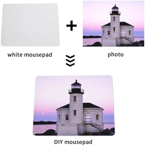 100 PCS White Mouse Pad for Heat Transfer, Bulk Mousepad for Heat Press Printing Crafts Custom Photos Non Slip Bottom 24x20x0.2CM - Image 6