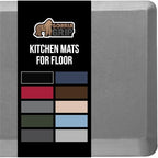 GORILLA GRIP Cushioned Antifatigue Kitchen Mat for Floor, 70x24, Gray by GorillaGrip