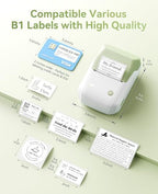 NIIMBOT B1 Label Maker, 2Inch Bluetooth Label Printer for Home, Green - Image 2