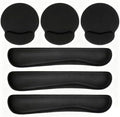 6 Pcs Mouse Pad and Keyboard Wrist Rest - Ergonomic Wrist Pad for Computer Keyboard and Mouse Pad, Memory Foam Wrist Support for Comfy Typing (Classic Black) by Tobeelec
