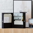 Savor | All-in-One Desk Organizer | Midnight Black – Keep Desk, Office, and Home Organized All-In-One Storage System for Important Files, Documents, Stationery, and Office Supplies - Image 4