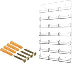 Marketing Holders Wall Business Card Holder with Hanging Hardware for 3.5" x 2" Gift Cards Clear Acrylic 21 Slot Display Holds 50 Contact or 30 Membership Cards No Assembly by MarketingHolders