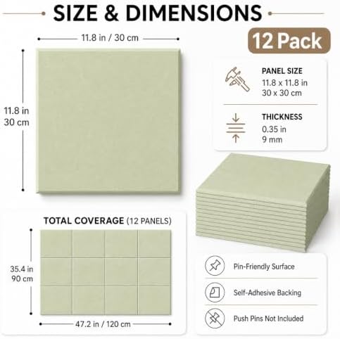 Felt Bulletin Board Tiles, Cork Board Alternative, 48 x 36 in - Image 2