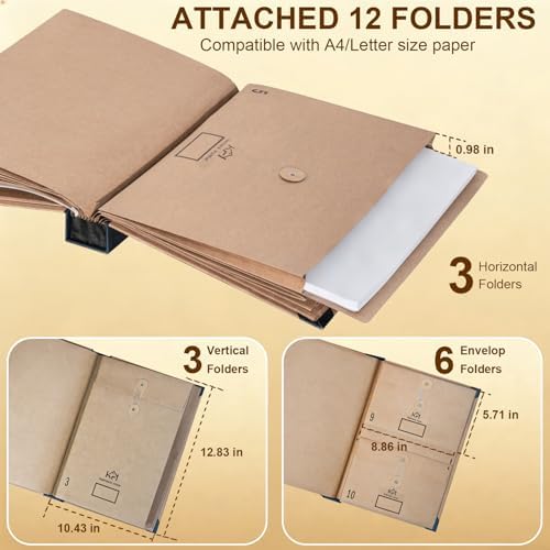 Expandable Important Document Organizer with Labeled Pockets - Image 2