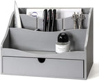 Rebee Vision Mail Organizer for Desk with Drawer Home & Office Decor, Gray by REBEEVISION