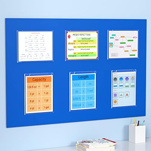 NIUBEE 24-Packs Acrylic Wall Sign Holder 8.5x11 Horizontal, Clear Plastic Picture Frames , Wall Mounted Design. - Image 5