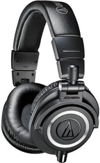 Audio-Technica ATH-M50x Closed-Back Monitor Headphones | Black Bundle - Image 2