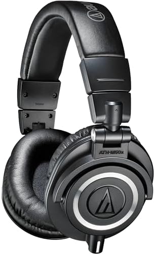 Audio-Technica ATH-M50x Closed-Back Monitor Headphones | Black Bundle - Image 2