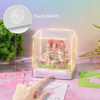 3D Calendar 2027, Desk Time Piece Calendar 2027,Tear-Away 3D Paper Art Notepad w LED Lights,Creative 3D Memo Artsy Pad Calendars, DIY Paper Carving Gift (Love Castle) - Image 3