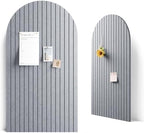 Large Arched Felt Bulletin Board 47.2''×25.5'', Soft Gray by FLUXYNARA