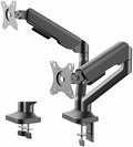 VIVO Dual Pneumatic Arm Ultra-Wide Monitor Mount for up to 35 inch Screens, Holds 26.4 lbs per Arm, Desk Mount Monitor Stand for 2 Ultrawides, Black, STAND-V200O by VIVO