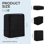 Ganondorf 3PCS Foot Rest for Under Desk at Work Adjustable Foot Rest Under Desk Ergonomic Foot Stools for Under Office Desk Large Leg Pillow for Underdesk Footrest with Warm Sherpa Topper, Mesh Black - Image 5