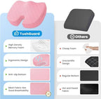 TushGuard Seat Cushion, Memory Foam Office Chair Cushion - Pink, Large - Image 6