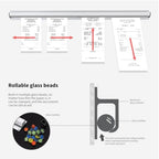 2 Pieces 24-inch Aluminum Sliding Restaurant menu Clip Rails with 2 Receipt Clip pins, Suitable for Restaurants, cafes, Kitchens, Offices, bar memo Organizers - Image 6