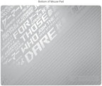 ASUS ROG Moonstone Ace L Glass Gaming Mouse Pad – 19.7” x 15.7”, Ultra-Smooth Matte Tempered Glass for Quiet Ultrafast Glides, Impact/Scratch Resistant, Easy to Clean, Anti-Slip Silicone Base - White - Image 2