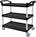 Utility Cart with Tangle-Free Wheels, 3 Tier Rolling Cart, Restaurant Cart by Befeshine