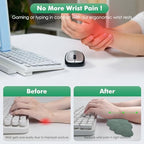 MoKo Cloud Wrist Rest for Keyboard and Mouse with Mouse Pad, Green - Image 3
