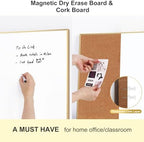 ARCOBIS Dry Erase Cork Board Combo for Wall - Image 2