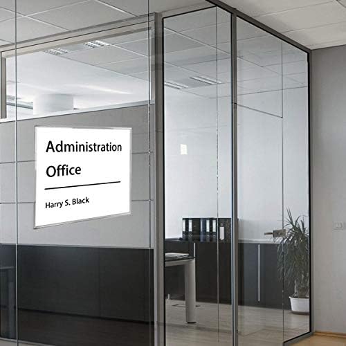 NIUBEE Acrylic Sign Holder 14x11 Inches Horizontal, Clear Plastic Wall Mount Sign Holder Poster Paper Holder with Double Sided Adhesive Tape for Office, Home, Store, Restaurant-No Drilling(6 Pack) - Image 5