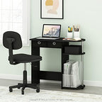 Furinno Go Green Desk, 31.5" Wide Gaming Desk with 2 Side Shelves and Storage Bins, Computer Desk, Office Desk for Home Office, Study Room, Dorm, Bedroom, Americano - Image 2