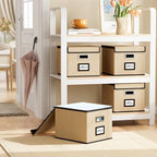 File Organizer Box with Lids, Collapsible File Folder Organizer - Image 2