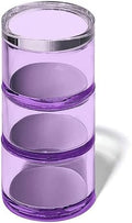 OfficeGoods 3-Tier Stackable Acrylic Holder, Purple with Silver Base by OfficeGoods