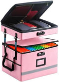EXLIFBAG Fireproof File Organizer with Lock, 2 Layer by EXLIFBAG