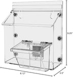 Marketing Holders Brochure Box with Lid Metal Mount Clear Acrylic Outdoor Postcard Holder for 7.5" x 5.5" Advertisements and 3.5" x 2" Business Cards with Take One Sticker Hangs On Smooth Surfaces - Image 6