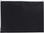 JAM PAPER Plastic Envelopes with Zip Closure - Letter Booklet - 9 3/4 x 13 - Black - 12/Pack by JAMPaper