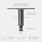 Branch Desk Perch, Elevated Desk Clamp Shelf for Monitors - Image 4