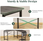 L Shaped Computer Gaming Desk with PC Stand for Home Office - Image 6
