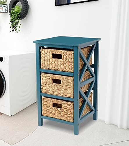 eHemco 3 Tier X-Side Storage Drawer, Teal - Image 2
