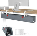 Univivi No Drill Under Desk Cable Management Tray, 36 inch Cable Management by Univivi