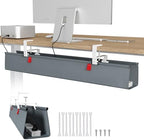 Univivi No Drill Under Desk Cable Management Tray, 36 inch Cable Management by Univivi