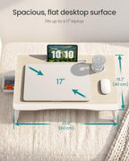 SONGMICS Foldable Lap Desk, Portable Bed Desk Table Tray w/Cup Holder Tray - Image 4