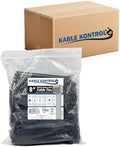 Kable Kontrol Cable Zip Ties, 8 Inch, 10000 Pcs, 50lbs Test, Black by KABLEKONTROL%C2%AE