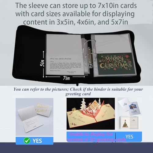 Greeting Card Organizer & Storage,Christmas Card Book,120 Sleeve - Image 4