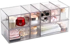 WUHUME10-Piece Set Of Acrylic Stackable Desktop Storage Boxes In 4 Sizes - Image 4
