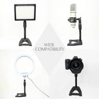 2 Pcs Mic Stand with Mic Clip Desktop, Adjustable Table Microphone Stand, 5/8” to 3/8” Metal Adapter, Heavy Weighted Base, for Blue Yeti Snowball Spark Fifine K669 AT2020 Shure SM58 SM57 - Image 4