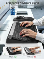 Ergonomic Wrist Rest with Keyboard Stand and Mouse Pad for Easy Typing - Image 2