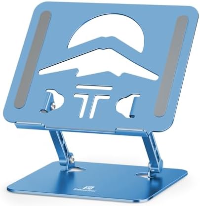 Z-Shaped Laptop Stand for Desk Fits 10"-16" Notebook, Dark Blue by ToBeoneer
